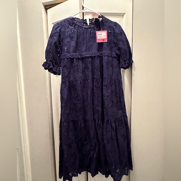 kate spade | Dresses | Nwt Kate Spade New York Navy Eyelet Dress 